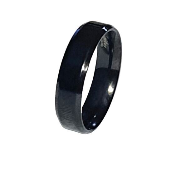 New stainless steel black ring 5 - Picture 1 of 4